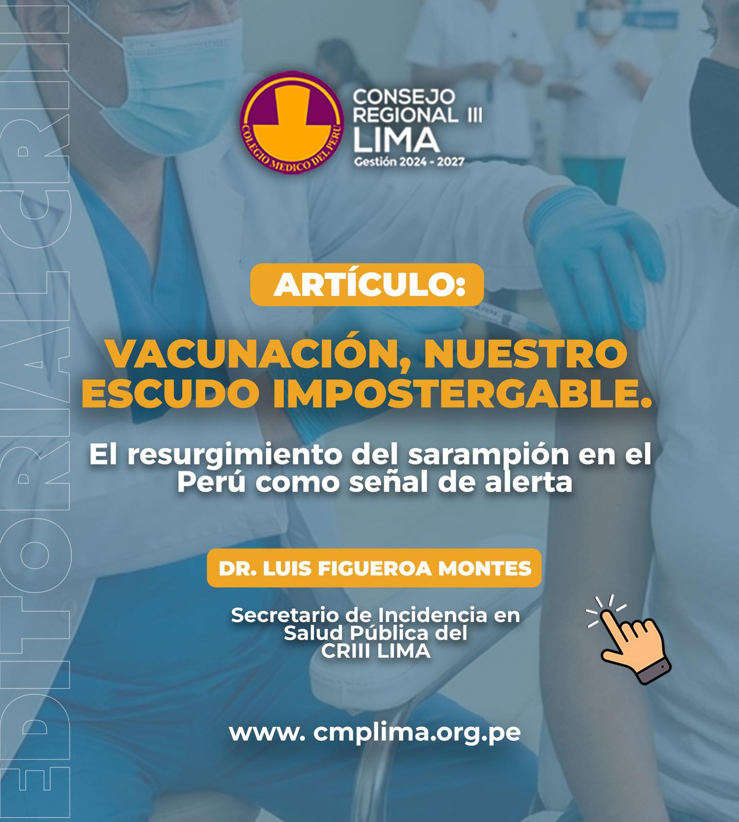 Vacunación, nuestro escudo impostergable. El resurgimiento del sarampión en el Perú como señal de alerta